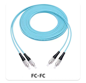 สายแพทช์ไฟเบอร์ออปติก DSEE 3 เมตร แบบ Fc to Fc มัลติโหมด Om3 62.5/125 Aqua Pvc Plenum Rated Duplex Zipcord - Product Image 5