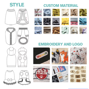 Tenue de <span class=keywords><strong>couple</strong></span> Cheongsam doublée polaire parfumée Tulipe pour animaux de compagnie mignons, style chinois <span class=keywords><strong>original</strong></span> avec motif petit ours en mousse, costume du Nouvel An - Product Image 5