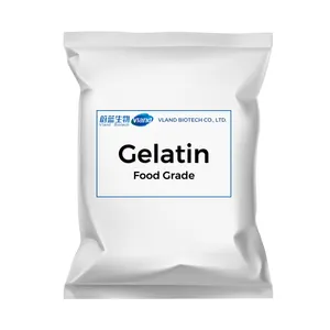 Gélatine/Gélatine Poudre comestible de qualité alimentaire 180/200/220/280 Bloom Maca/Bonbons/Bonbons/Fromage/Fruit/Gâteau Sac de 25kg Boeuf Halal