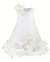 Robe à plumes pour bébé fille, printemps et automne, robe de banquet pour enfants, vêtements pour enfants tendance