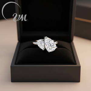 Anillos de Plata de Ley 925 con Baño de Rodio para Mujer, de UM JEWELRY, con Circonita de Corte Ovalado, Clásicos para Compromiso, Bodas y Fiestas - Product Image 2