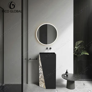 Lavabo de Pedestal de Piedra Natural con Diseño Moderno, Resistente y Duradero, para Baño Comercial - Product Image 1