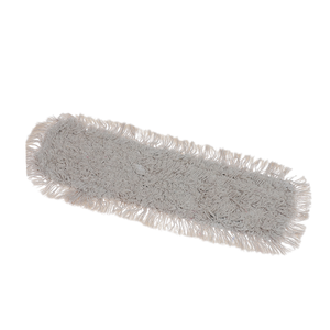 Mopa para polvo A&S Durable 5x16, blanca natural, de fibras de algodón sintético, diseño de extremos cortados, base blanca, industrial, autoescurrible, rectangular - Product Image 1