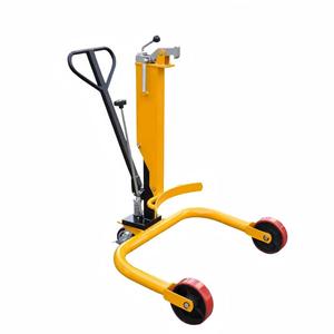 Orange Manual <b>Oil</b> <b>Drum</b> Trolley With Two Wheels For Warehouse Use 350 Kg Capacity Plastic Rim Plain Bearing - Product Image 5