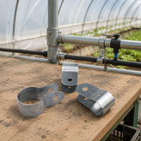 Accessoires modernes pour serres : Clips et serre-câbles en acier galvanisé pour tubes ronds, pour l'agriculture