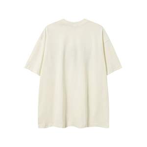 Haut poids été Niche rétro marque Tee arabe Hot-Fix strass T-Shirt à manches courtes haut de gamme hommes T-Shirt - Product Image 3