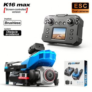 Dron K16 con Control Remoto, Pantalla, Motor sin Escobillas, 4K UHD, Fácil de Usar para Principiantes, con Sistema Inteligente para Evitar Obstáculos, Modelo de Aeronave Quadcopter - Product Image 3