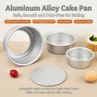 Vente flash - Ensemble de moules à gâteau ronds avec fond amovible, en métal, 4/5/6/7/8/9/10 pouces, en aluminium anodisé