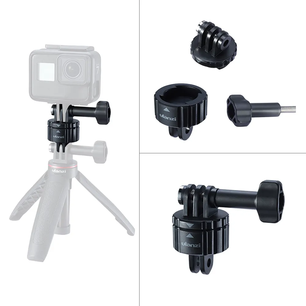 Ulanzi GP-4 4 in 1 manyetik montaj adaptörü kiti için hızlı serbest bırakma GoPro Hero 8/7/6/5 DJI OSMO eylem kamera Insta360 bir R kamera