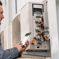Manifold Numérique Testo 549i et 115i Jauge Haute Pression et Thermomètre à Pince Exploités via Smartphone
