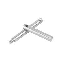 304 201 Stainless Steel Threaded Round Standoff Rods Conveyor Guardrail Support Connecting Pins for C-Rails