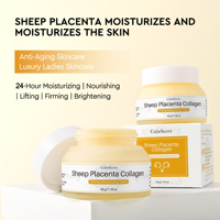 Crème hydratante raffermissante au collagène de placenta de mouton CubeSecret 50g, anti-âge, liftante, nourrissante, éclaircissante pour le visage