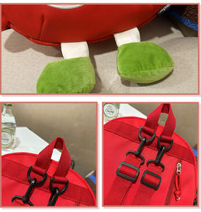 Zaino di mela carino per ragazze cartone animato grande capacità dello studente zaino da viaggio Casual pendolarismo leggero zaino con ciondolo - Product Image 6