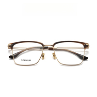 Monture de lunettes optiques en titane de haute qualité 565 pour homme, femme, unisexe, avec branches élastiques et design géométrique