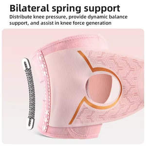 Genouillères de sport antidérapantes à compression avec logo personnalisé pour le basketball et le fitness - Product Image 4