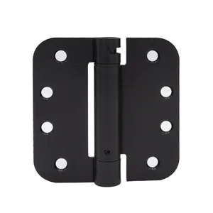 Door & Window Hardware 5/8'' Radius Corner Matt Black Spring Hinge