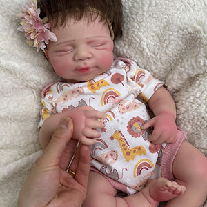 Boneka Reborn Silikon Penuh 20 INCI dengan Rambut Pendek yang Diakar Tangan dan Dilukis, Boneka Bayi Koleksi yang Mirip Asli - Product Image 2