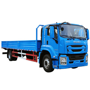 Camión de plataforma China Qingling ISUZU FTR <span class=keywords><strong>FVR</strong></span> GIGA 205HP 4x2, camión de carga de media fila Euro VI, con sistema de eliminación de urea y DPS, <span class=keywords><strong>en</strong></span> <span class=keywords><strong>venta</strong></span>. - Product Image 1