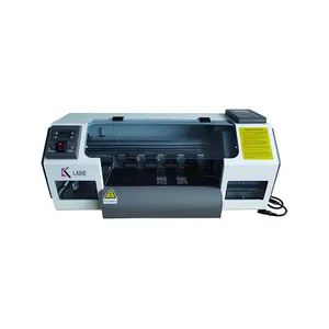 طابعة نافثة للحبر A3، ماكينة طباعة طبقات الحيوانات الأليفة DTF للطباعة على المنسوجات القطنية والتيشيرتات مع مهرج مسحوق ساخن