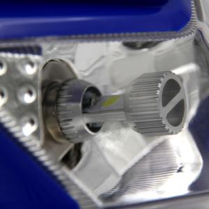 Phare avant de moto LED/ampoule blanche et noire, phare <span class=keywords><strong>Bobber</strong></span> - Product Image 4