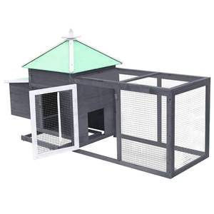 Poulailler en bois massif JX Outdoor, espace d'activité ample, espace de vie imperméable et chaud, facile à nettoyer - Product Image 2