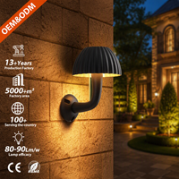 Lampes murales LED extérieures à couleur commutable (blanc chaud, blanc neutre, blanc village) pour la maison, efficacité 80-90LM/W