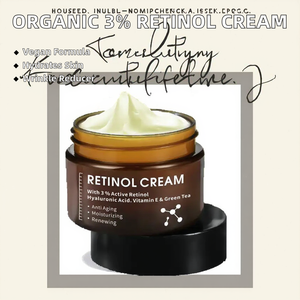 自社ブランド有機抗しわフェイスクリーム3% レチノールビタミンEとヒアルロン酸保湿剤でしわ除去 - Product Image 2