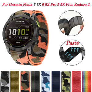 Sangle en nylon à boucle rapide 22/26 mm pour <span class=keywords><strong>montre</strong></span> connectée <span class=keywords><strong>Garmin</strong></span> Tactix 7 Instinct 2X/2 pour homme, design sport de haute qualité - Product Image 2