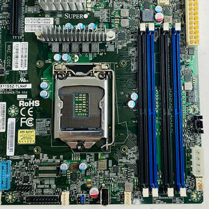 เมนบอร์ดซูเปอร์ไมโคร X11SSZ-TLN4F ช่องทางเดียวขึ้นอยู่กับชิปเซ็ต <span class=keywords><strong>C236</strong></span>และมีพอร์ตเครือข่าย4พอร์ตบนบอร์ด - Product Image 4
