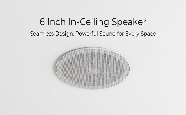 6 Inch Ceiling Mounted PA Speaker with -Perfect Sound Quality for Hotel School Mall & Home Use