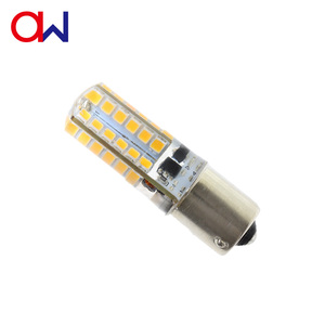 Ampoule LED maïs 1,8W BA15S à baïonnette AC/DC 12V en silicone 3000K blanc chaud 190-210LM pour camping-car, bateau, remorque, voiture - Product Image 3