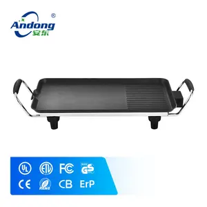 Andong Multi Function Cool Handles Aluminum Non-stick Coating Home Electric Barbecue BBQ Grill Pan