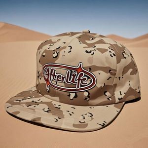 A <b>Frame</b> Snapback Custom <b>Embroidery</b> logo Snapback Cap Unstructured Vintage Flat Brim Hat - Product Image 1