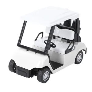 Metal Mini Golf Cart Toy, 1: 20 Scale Pull Back Car Vehicle Action Toy Golf Cart Model Diecast//