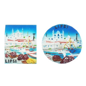 Personnalisé Résine Artisanat Réfrigérateur Aimant Creative Athènes Repère Drapeau Capitale Grecque pour Noël Pâques Décor Tourisme - Product Image 3