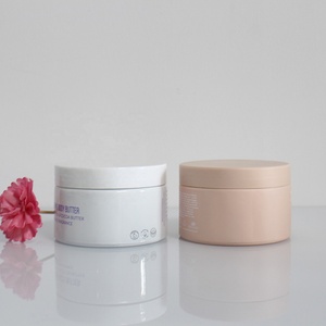 Empty 200g 200ml Custom logo Color Glass Jar Wide Mouth 6oz Skin Care Glass Face Body Cosmetics Cream Glass Jars with Lids - Product Image 2