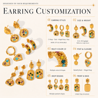 Boucles d'oreilles élégantes et luxueuses en acier inoxydable 304 plaqué or 18 carats, motif abeille émaillée colorée, non décolorantes, vente en gros transfrontalière
