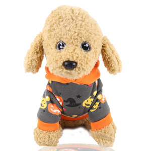 Hoodie Pet <b>Clothes</b> Gray Pumpkin Halloween Dog <b>Cat</b> Costume Winter Hooded Outfit - Product Image 4