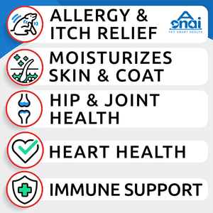 Omega 3 köpekler için-180 balık yağı cilt alerji kaşıntı kabartma sıcak noktalar tedavi EPA ve DHA yağ asitleri somon yağı dökülme davranır - Product Image 3