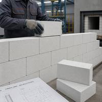 Brique isolante en mullite frittée, résistante aux hautes températures, pour isolation thermique des fours industriels, longue durée de vie