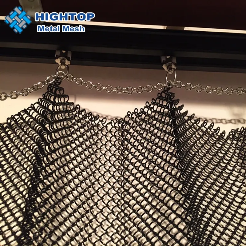 Venda quente decorativo aço inoxidável bobina drapery/chain link cortina metal bobina drapery
