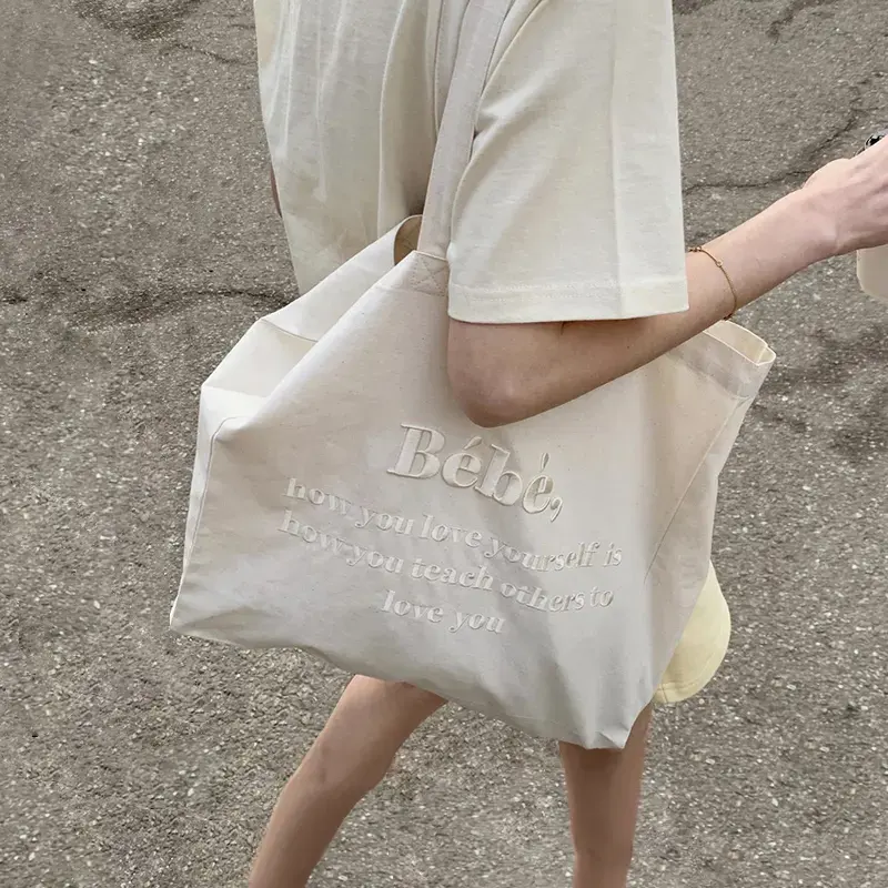حقيبة حمل صديقة للبيئة مع سحاب مطرزة مخصصة ، لوحة للفتيات حقيبة تسوق للهدايا