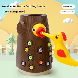 Grand poulet oiseau pic insecte attraper jeu parent-enfant jouet éducatif interactif pour bureau e-commerce transfrontalier" - Product Image 2