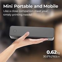 Mini imprimante thermique portable sans fil A4, papier A4 pour l'impression de photos, de fichiers PDF au bureau, imprimante thermique