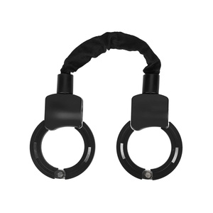 Antivol chaîne en acier 30 cm avec menottes pour trottinette électrique et vélo – Sécurité renforcée – Noir - Product Image 5