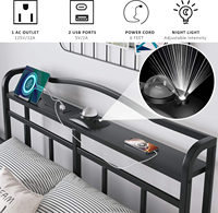 Einzelbett für Fabrik, Zuhause, Hotel, Krankenhaus, Apartment, Suite, Schule, 2-Meter-Eisenbett mit Ambientelicht und Sieben-Sterne-Projektor