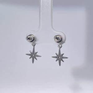 Boucles d'oreilles pendantes en forme d'étoile Tianyu Gems, classiques et tendance, en laiton plaqué or avec zircon cubique rond rose - Product Image 4