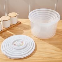 Contenants de stockage alimentaire en plastique imprimés avec couvercles, hermétiques, empilables, sans BPA, ensemble de boîtes d'organisation de cuisine, plusieurs tailles