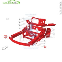 1 buah untuk Ferrari SF90 296 sisi kanan/kiri depan sinar anti-tabrakan 985807435 / 985807617