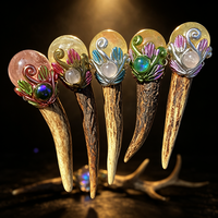 Baguette Magique en Cristal Naturel Faite à la Main de 8 à 13 cm, Sceptre d'Énergie de Sorcier, Pierre Précieuse Sculptée à la Main, Ornement Rituel Spirituel